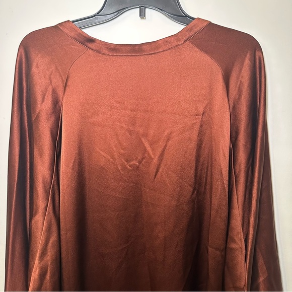 Vince Silk Feminine Classic Long Sleeve Blouse Wardrobe Staple Size XXXL/3XL - Picture 11 of 12